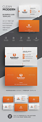 Clean Business Card Template - Corporate #Business #Cards Download here: https://graphicriver.net/item/clean-business-card-template/19934953?ref=alena994