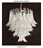 Magnifique Murano Chandelier if you like Chihuli glass and boutique modern hotels, you will love this piece !  Hand crafted blown glass. A few pieces are kept in stock so you don't have the hassles usually associated with custom crafting.