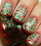 Christmas Nails by NinaAv