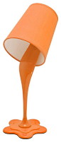 Spilled Paint Table Lamp, Orange - contemporary - Table Lamps - ShopLadder