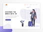 Creative Landing Page. travel agency travel app vector landing page illustration webdesign design userinterface uidesign ux ui