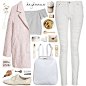 A fashion look from December 2014 featuring striped shirt, H&M and white jeans. Browse and shop related looks.