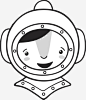 穿宇航服的人简笔画图标高清素材 人物 头像 头罩 宇航员 宇航服 简图 简笔画 免抠png 设计图片 免费下载
