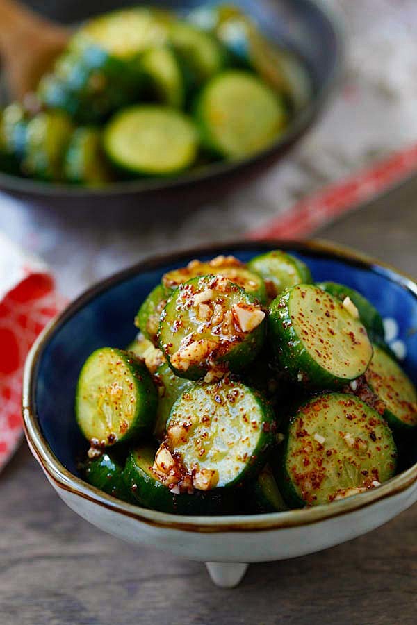 Asian cucumber salad...