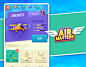 --- AIR MASTERS --- Game Design : Air Masters is a game that takes to skies in a graceful and casual way. With a light and playful user interface and color palette, this is a game that aims to entertain a broad audience.