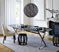 Dining room featuring the PATHOS DINING TABLE Designed by Antonio Citterio