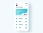 Drink selection concept UX animation ae gif principle motion social design blue color app