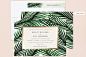 "Tropical Love" - Destination, Modern Foil-pressed Wedding Invitations in Gold by Elly.