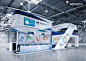 Sapphire Exhibition Stand 16x6x5 m : Exhibition Stand In Futuristic style for Dubai based Healthcare Company