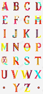 彩色马戏团字母