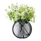 Discover the LSA International Polka Vase Sheer Zinc - 24cm at Amara