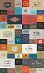 A huge bundle of 50 stylish vintage logo templates. This extensive bundle includes 5 packs of vintage logo templates. Instead of $60 regular price, with th: 