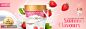 草莓酸奶 爽口饮料 美味解暑 饮料酒水海报设计AI cb046037442广告海报素材下载-优图-UPPSD