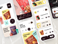 Food delivery - Mobile app by Anastasia Golovko on Dribbble