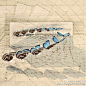 委内瑞拉艺术家 Rafael Araujo 单靠铅笔、尺、量角器就画出了大自然中的奥妙数学：蝴蝶起飞的方式，贝壳的螺旋生长比例，令人赞叹