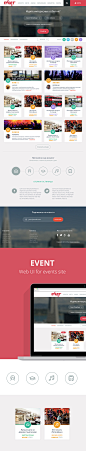 Events Site  : Web drsign for Events site