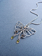Luna Moth necklace by UrsulaJewelry