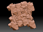 Tileable RedRock, Lewis Labram : Just a quick little red rock texture, created using a combination of Zbrush, substance designer and substance painter. I actually decided that the quickest way would be to texture the rock inside painter, and designer was 