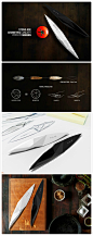 这款产品它将其命名为 IP 刀。设计师凝聚了石器时代切割时代的工具的灵感，外形轮廓分明，没有把手，采用不锈钢材质制作而成。