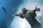 世界上最美丽的废墟，海底的基督雕像，San Fruttuoso, 意大利