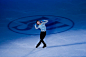 Yuzuru Hanyu of Japan perform during the Exhibition Program on day five of the 2015 ISU World Figure Skating Championships at Shanghai Oriental...