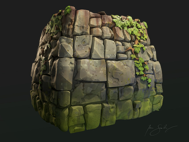 Stylized Castle Wall...