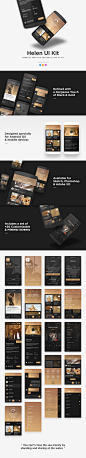 Helen UI Kit - Android OS Creative Portfolio App : Helen UI Kit is an Elegant Creative Portfolio App UI Kit designed specially for Android OS & Mobile Devices, Works with Photoshop, Sketch & XD