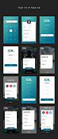 JOK Mobile UI套件 时尚iOS UI Kit for Sketch＆Photoshop