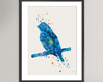 bird ink painting - ...