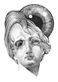 西班牙艺术家 David Cristobal 的绘画作品，充满幻想的肖像。（davidcristobal.com）