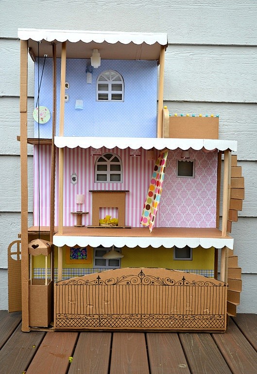 cardboard doll house