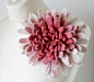 felt flower brooch