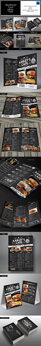 Blackboard Food Menu Bundle - Food Menus Print Templates