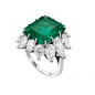 珠宝品牌：Elizabeth Taylor的宝格丽祖母绿戒指，1962年