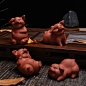 创意小猪紫砂陶瓷摆件可爱结婚礼物工艺礼品动物猪家居装饰包邮-淘宝网