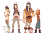 Character Design - Lost Boys, Jessica Madorran : Personal Work