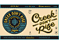 Creek Don't Rise lager label
