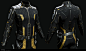 Eve Online - Exploration Suit, Andrei Cristea : Costume design and game model for EVE Online

The concept for the suit is based on the planetary exploration theme.

The highpoly was modeled in ZBrush alongside with Blender for hardsurface parts. 
The text