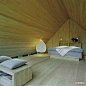 瑞典建筑师Wingardhs设计的乡村度假小屋，景观和室内设计都充满禅意。