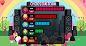 Chris Moyles' Hackney Dash, Radio 1 : In Chris Moyles' Hackney Dash the player launches Radio 1 DJs through the air, attempting to safely guide them to the Hackney Weekend stage. I was responsible for designing the game's UI. The menu screens, leaderboard