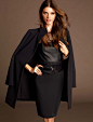 a black leather dress and classic coat | Fall 2013 style