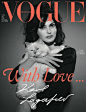 Linda Evangelista for Vogue Germany July 2013 - 空白杂志 NONZEN.com : 超模Linda Evangelista怀抱老佛爷Karl Lagerfeld的爱猫Choupette登上德国版VOGUE杂志封面，演绎一组黑白大片。
