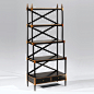 3331 Hand-Painted Etagere