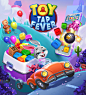 Toy Tap Fever – Match-3 Game Icons Art (Toon Blast) : Full artwork production for match-3 game with usage of both 2D and 3D tools. Clever mix of cute cartoon and mainstream illustrations.Check our site for more: https://retrostylegames.com