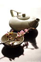 Japanese teapot and teacup: