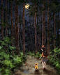 【韩国插画家Aeppol 的「森林女孩日记」系列插画欣赏】—— 韩国艺术家Aeppol 创建了一系列传达宁静的美丽的，异想天开的插画作品，她的作品表达了青春的纯真，自然的美丽以及仅凭独处就能找到的快乐。