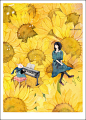林田  的插画 向日葵。