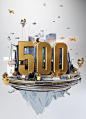 Global 500 // Fortune Magazine // CGI Illustration on Behance: 