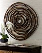 "Wooden Swirl" Wall Decor - Horchow