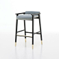 A hint of vintage chic and dash of high style makes up the new Yves bar stool.